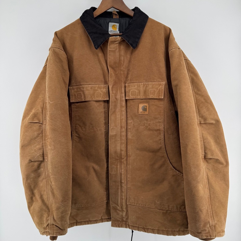 Carhartt C26 BRN Arctic Traditional Coat Mens 2XL Tall Brown Duck 2009 Jacket